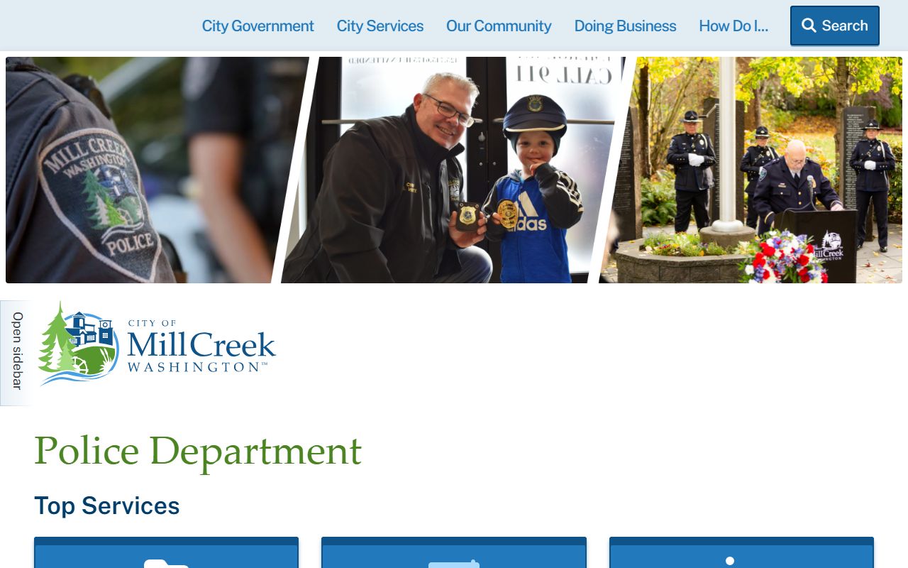Mill Creek background check Mill Creek Police Department records division