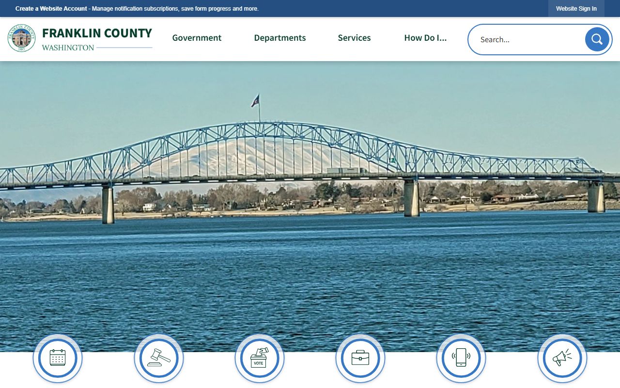 Franklin County government website background check records