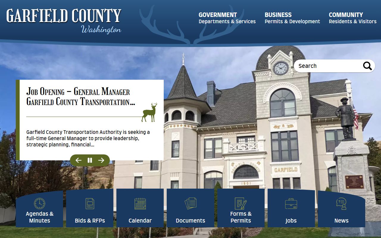 Garfield County government website background check public records