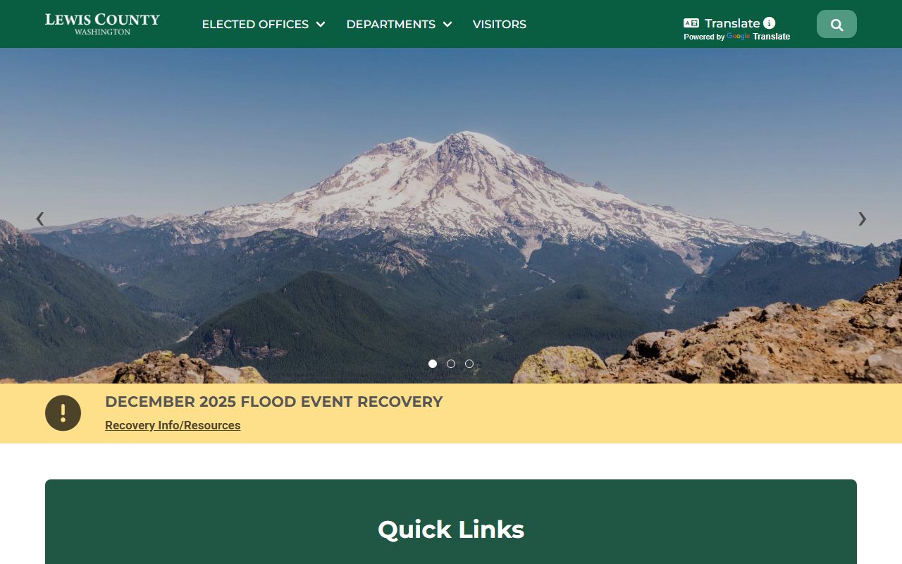 Lewis County government official website for background check records