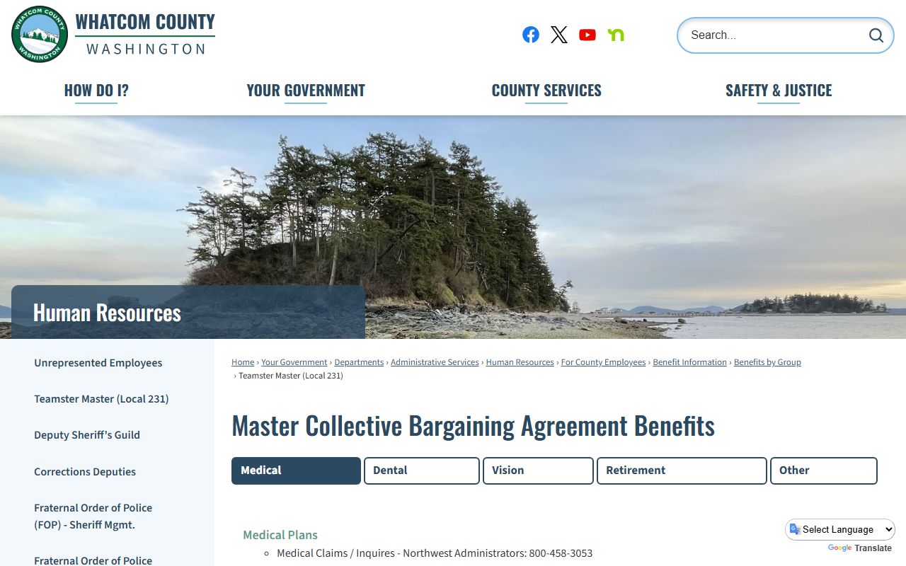 Whatcom County Clerk's Office records access page for background check searches